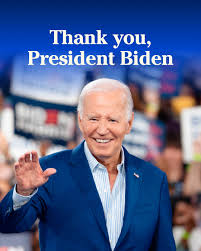 Democratic Party - President Joe Biden brought us back from the pandemic  rebuilt our economy and restored the soul of our nation Our country thanks  him for his historic leadership Were ready