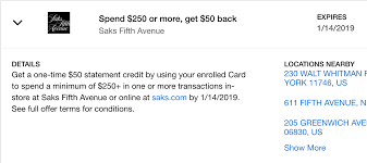Saks & co., is an american luxury department store chain, with its origins in andrew saks' a. Highly Targeted Profitable Amex Offer Save 20 At Saks Miles To Memories