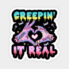 Dott clown creepy creepy cute grunge it kawaii pastel pastel goth hd mobile . Creepin It Real Aesthetic Pastel Goth Gift Pastel Goth Magnet Teepublic