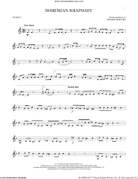 Queen Bohemian Rhapsody Sheet Music For Trumpet Solo Pdf In 2022 Clarinet Sheet Music Trumpet Sheet Music Saxophone Sheet Music