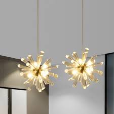 Maybe you would like to learn more about one of these? Dandelion Kitchen Multi Light Pendant Modern Crystal 3 6 Lights Brass Ceiling Suspension Lamp Beautifulhalo Com
