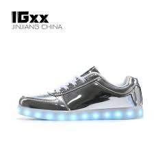 Igxx Led Light Up Shoes Light For Men Led Sneakers Usb Recharging Led Shoes Led Women Glowing Luminous Flashing Shoes Kid Silver Men S Casual Shoes Aliexpress