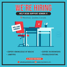 Hiring A Help Desk Support Senior It In Montreal In 2020 Business Analyst Job Engineering Activities