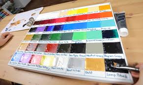 create an acrylic colour chart tv montmarte