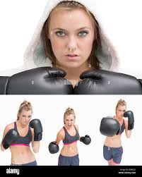 Woman boxing immagini e fotografie stock ad alta risoluzione