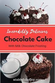 The Best Homemade Chocolate Cake A Table Full Of Joy Recipe Homemade Chocolate Cake Tasty Chocolate Cake Homemade Chocolate