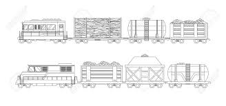 Another image that will grab your. Freight Train Cargo Cars With Container And Box Freight Train Royalty Free Cliparts Vectors And Stock Illustration Image 141300099
