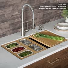 kraus workstation kitchen accessory set