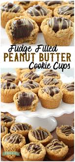 Fudge Peanut Butter Cookie Cups Recipe Peanut Butter Cookies Cookie Cups Cookie Recipes