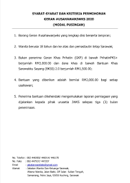 Dana usahawan 2020, seremban (city). Geran Usahawan Jwks 2020 Memberi Bintulu News Page Facebook