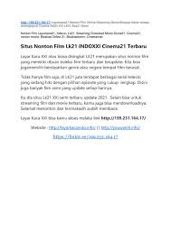 Bioskop21keren.com adalah situs untuk online streaming gratis. Layarkaca21 Official Layarkaca21biz Flipsnack