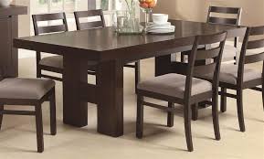 Coaster Home Furnishings Wood Dining Table Pull Out Extension Leaf In Cappuccino Finish Dining Room Sets Dining Table In Kitchen Wood Dining Table