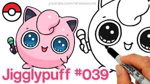 How To Draw Pokemon Jigglypuff Step By Step Easy Pokemon Drawings Cute Drawings Pokemon Jigglypuff