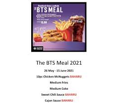 This means malaysia is ahead of countries such as singapore, south korea, vietnam where the bts meal will debut on may 27, and philippines (june 18) just before 10am this morning when the bts meal became available in malaysia, mcdonald's malaysia shared tips on how to safely buy the meal. Bts Meal Malaysia K Pop Band Bts Insensitive Remark Sparks Uproar In Pukul Brp Blh Start Purchase Bts Meal For Tmrw Ya Mariano Knight