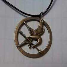 Final Sale Hunger Games Inspired Mockingjay Leather Corded Necklace Real Leather Leather Cord