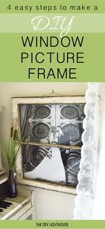 Remove the glass planes and attach the frame to a piece of plywood covered in dried chalkboard paint. How To Make A Diy Window Picture Frame