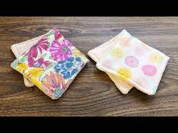 ２つ折りタオルハンカチの作り方 kcoton youtube ハンカチ 作り方 手作り 小物 ガーゼハンカチ 作り方