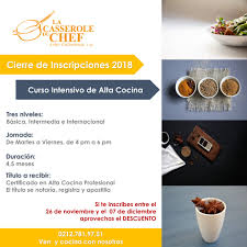 De 2 a 12 semanas lecciones : Casserole Du Chef ×'×˜×•×•×™×˜×¨ Curso Intensivo De Alta Cocina Intensivo Chef Chefs Gastronomia Venezuela Caracas Cursos Cocina