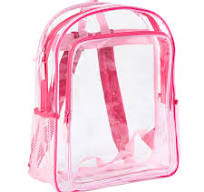 Amazon.com: Mochila transparente para escuela, bolsa transparente aprobada  para estadios de 16 pulgadas, Rosado, Classic : Ropa, Zapatos y Joyería
