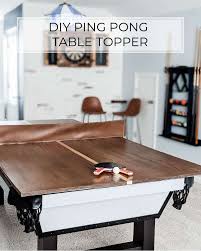 You can create a simple table out of plywood or a more complex, foldable pong table, depending on how serious arrange eight pieces of wood to form a frame under your tabletop. How To Make A Ping Pong Table Top For A Pool Table