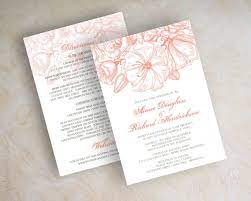 Coral And Gray Floral Wedding Invitation Coral Por Appleberryink 47 00 Wedding Invitations Coral Wedding Invitations Floral Wedding Invitations