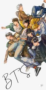 Tons of awesome bts 2020 wallpapers to download for free. Pin By Tamari Lomidze On Bts Group Photos In 2020 Bts Fanart Bts Drawings Bts Wallpaper