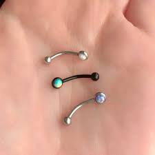 rook eyebrow curved barbell rook earring rook piercing jewelry eyebrow jewelry