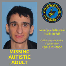 ADDITIONAL INFORMATION**** The Scottsdale Police Department would like to  thank all of you who have called in with tips or have volunteered to help  look for Najib. Please keep calling in with