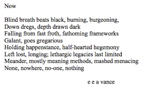 Now An Alliteration Poem Bernstein 18 Erin Emily Ann Vance