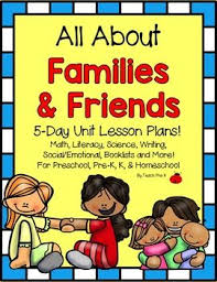 Family Friends 5 Day Lesson Plans For Preschool Pre K K Homeschool Preschool Lesson Plans Preschool Lessons Friendship Activities Preschool