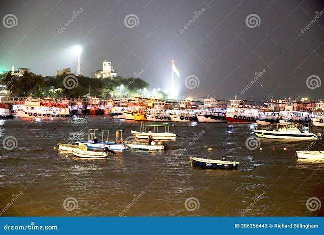 Night View of Boats in Harbour by Waterfront at Colaba, Mumbai, Maharashtra, India Editorial Stock Photo - Image of mumbai, night: 306256443