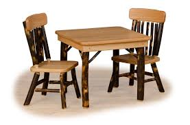 Rustic Hickory Childrens Table And Chairs Hickory Furniture Kids Table And Chairs Childrens Table
