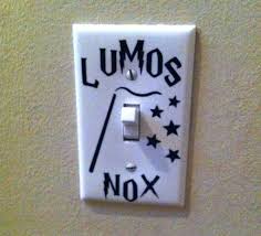 Harry Potter Lumos Nox Light Switch Cover Vinyl Decal Sticker Deathly Hallow Ebay Harry Potter Light Harry Potter Lumos Light Switch Covers