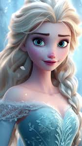 Elsa Frozen with Grill Cartoon