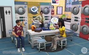 Laundromat Corner (CC Pack for The Sims 4) - Sixam CC