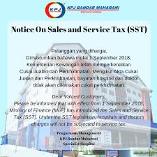 Kpj bandar maharani specialist hospital is one of the leading private healthcare providers in malaysia. Kpj Bandar Maharani Specialist Hospital On Twitter Notice On Sales And Service Tax Sst Kpjmaharani Kpjbandarmaharanispecialist Kpjhealthcare