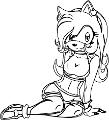 Awesome Victorious Amy Rose Coloring Page Rose Coloring Pages Amy Rose Coloring Pages