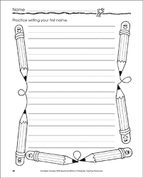 This writing worksheet generator replaces blank name tracing worksheets because you can finally customize them to say anything you want! Write Your First Name Practice Printable Skills Sheets