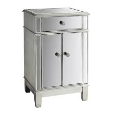 Hayworth Mirrored Silver Bedside Chest In 2020 Silver Mirrors Classic Cabinets Bedside Chest