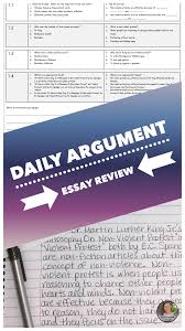 Argument Essay Review Is Perfect For Middle School Students To Review The Structure And Format Of The Essay In Essay Middle School Writing Argumentative Essay