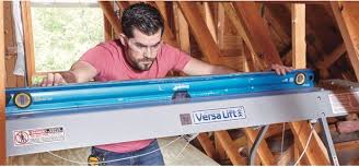 Using the measurements from your loft ladder kit, you should cut a square out of your garage roof. How To Install An Attic Lift For Storage Diy Family Handyman