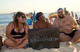 Fat people on the beach. Fat Acceptance Activists Take Over Brazilian Beach Just Before Carnival
