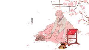 Pink anime wallpapers and background images for all your devices. Hd Wallpaper Anime Manga Anime Girls Simple Background Minimalism Pink Wallpaper Flare