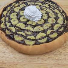 Pizza ngọt chocolate chuối
