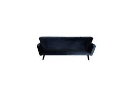 Zinus ricardo loveseat sofa / tufted cushions / easy, tool. Esben 3 Seater Sofa Bed Navy Velvet Fabric Kogan Com