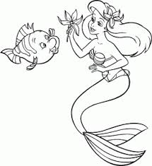 Ariel the little mermaid coloring pages are a fun way for kids of all ages to develop creativity, focus, motor skills and color recognition. The Little Mermaid Free Printable Coloring Pages For Kids