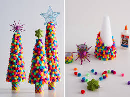 Make a colorful winter hat craft with scratch art. How Can One Not Be Delighted By The Sight Of These Colorful Pom Pom Trees Putapomonit Christmas Crafts Xmas Crafts Holiday Crafts
