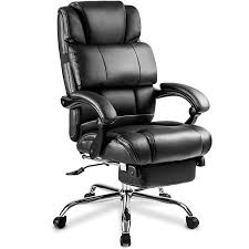 Merax Portland Technical Leather Big Tall Executive Recliner Napping Black Review Tall Office Chairs Leather Office Chair Reclining Office Chair