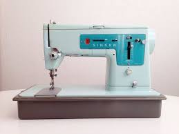1967 Teal Singer Sewing Machine Model 347 On Etsy 225 00 Patron