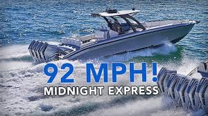 Maybe you would like to learn more about one of these? 92 Mph Midnight Express 37 Open Insane Speed Boat Youtube